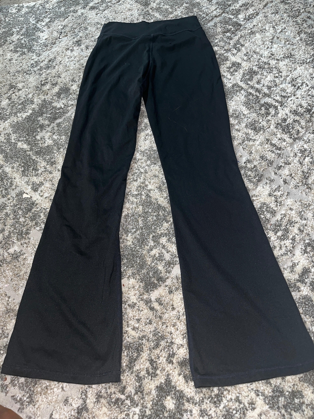 High-Rise Black V-Cut Waist Leggings